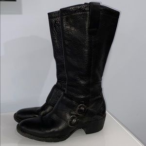 Born Black Leather Boots